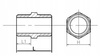 Nypel 1/4" 2-STR 6KT AISI 316